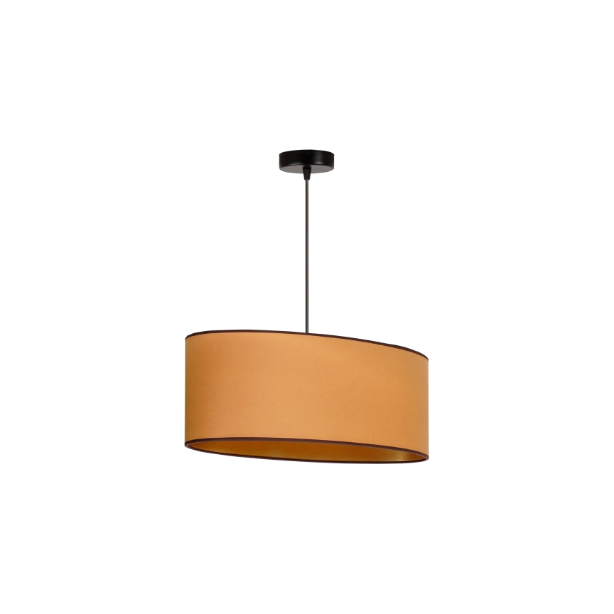 Duolla - Taklampa OVAL VEGAN 1xE27/15W/230V brun