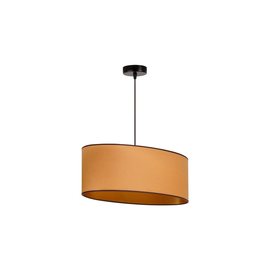 Duolla - Taklampa OVAL VEGAN 1xE27/15W/230V brun