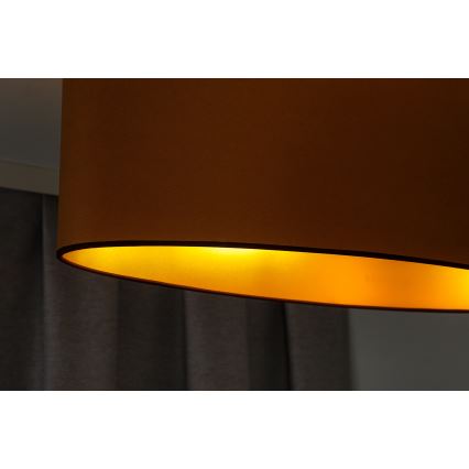 Duolla - Taklampa OVAL VEGAN 1xE27/15W/230V brun