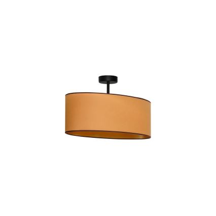 Duolla - Taklampa OVAL VEGAN 1xE27/15W/230V brun