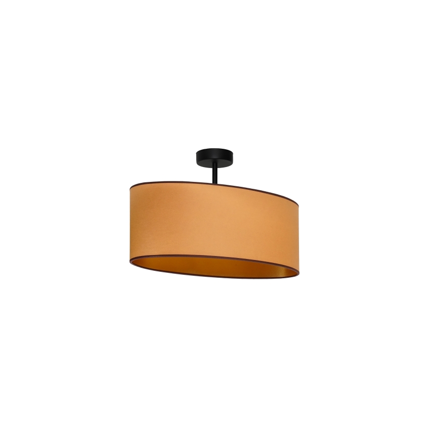 Duolla - Taklampa OVAL VEGAN 1xE27/15W/230V brun