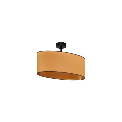 Duolla - Taklampa OVAL VEGAN 1xE27/15W/230V brun