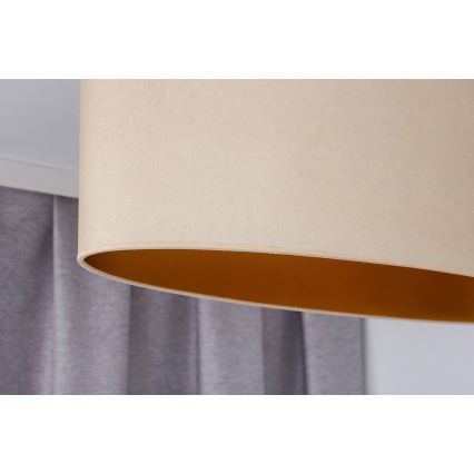 Duolla - Taklampa OVAL VEGAN 1xE27/15W/230V krämvit