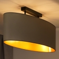 Duolla - Taklampa OVAL VEGAN 2xE27/15W/230V beige