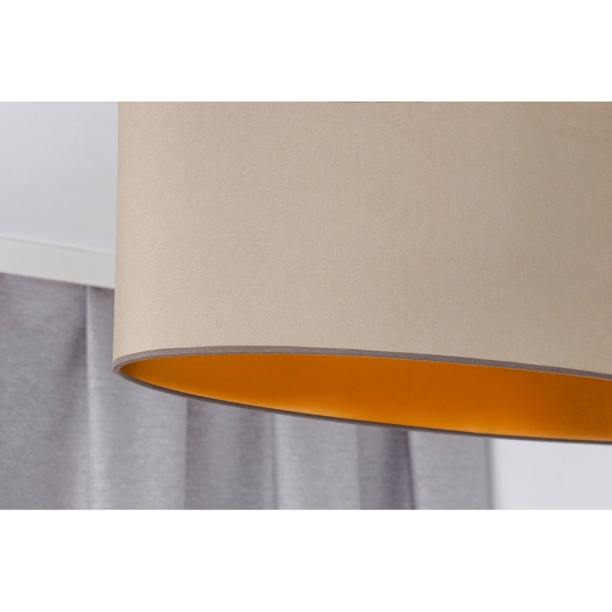 Duolla - Taklampa OVAL VEGAN 2xE27/15W/230V beige
