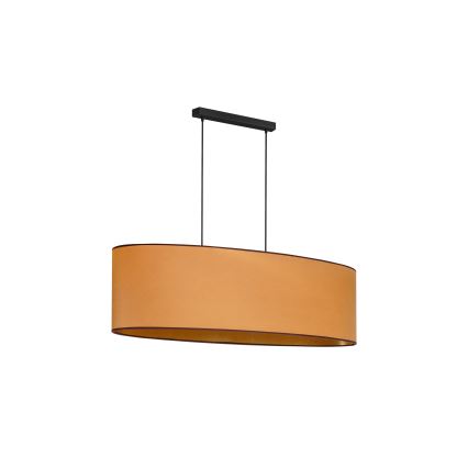 Duolla - Taklampa OVAL VEGAN 2xE27/15W/230V brun