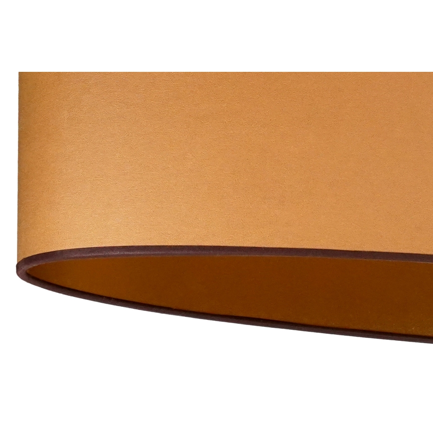 Duolla - Taklampa OVAL VEGAN 2xE27/15W/230V brun