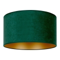 Duolla - Taklampa ROLLER 1xE27/15W/230V Ø 40 cm mörkgrön/guld