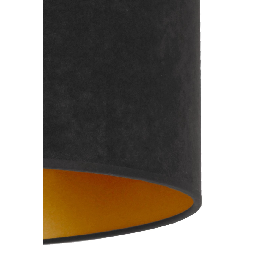 Duolla - Taklampa ROLLER 3xE27/15W/230V Ø 60 cm svart/guld