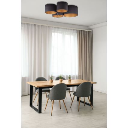 Duolla - Taklampa ROLLER PENTO 5xE27/60W/230V antracit