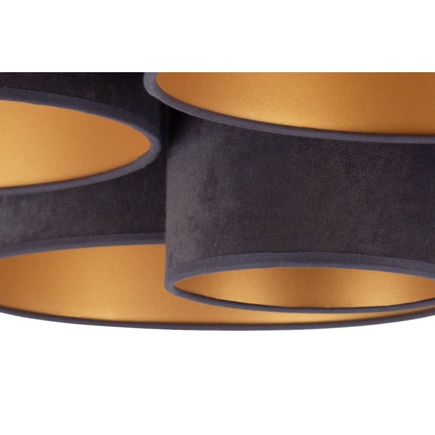 Duolla - Taklampa ROLLER PENTO 5xE27/60W/230V antracit