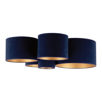 Duolla - Taklampa ROLLER PENTO 5xE27/60W/230V blå