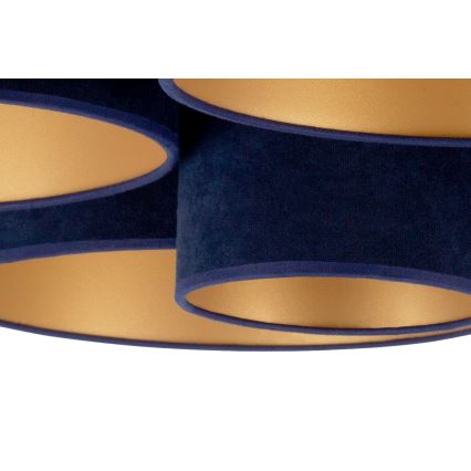 Duolla - Taklampa ROLLER PENTO 5xE27/60W/230V blå