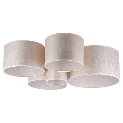 Duolla - Taklampa ROLLER PENTO 5xE27/60W/230V guld