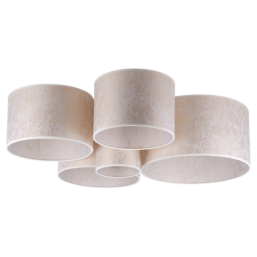 Duolla - Taklampa ROLLER PENTO 5xE27/60W/230V guld