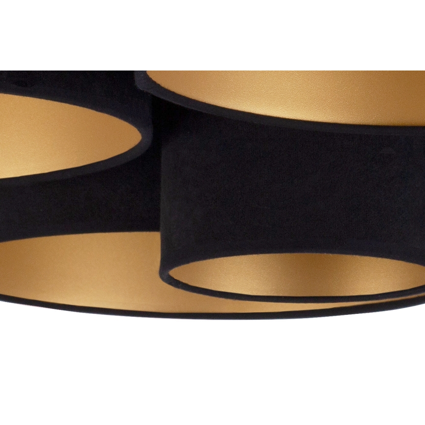 Duolla - Taklampa ROLLER PENTO 5xE27/60W/230V svart/guld