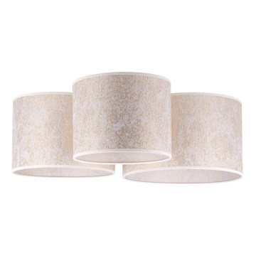 Duolla - Taklampa ROLLER TRIO 3xE27/60W/230V vit/guld