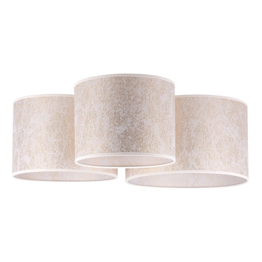 Duolla - Taklampa ROLLER TRIO 3xE27/60W/230V vit/guld