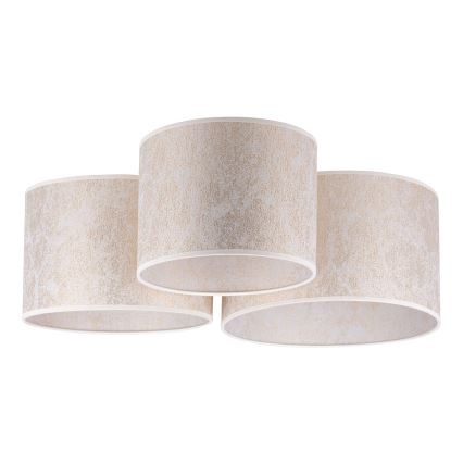 Duolla - Taklampa ROLLER TRIO 3xE27/60W/230V vit/guld