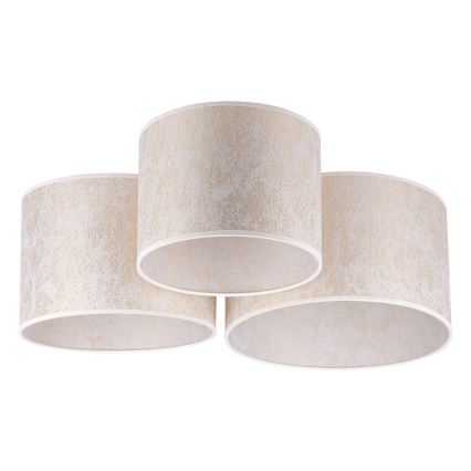 Duolla - Taklampa ROLLER TRIO 3xE27/60W/230V vit/guld