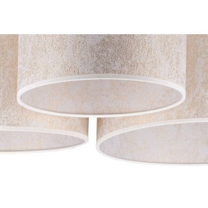 Duolla - Taklampa ROLLER TRIO 3xE27/60W/230V vit/guld