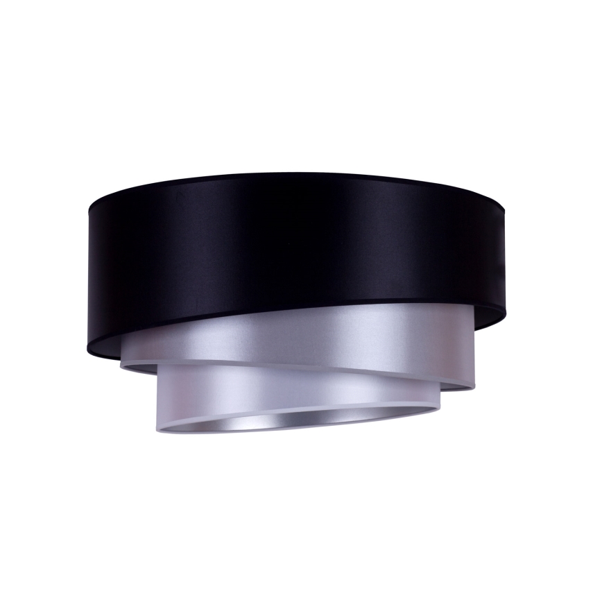 Duolla - Taklampa TRIO 1xE27/15W/230V diameter 45 cm svart/silver