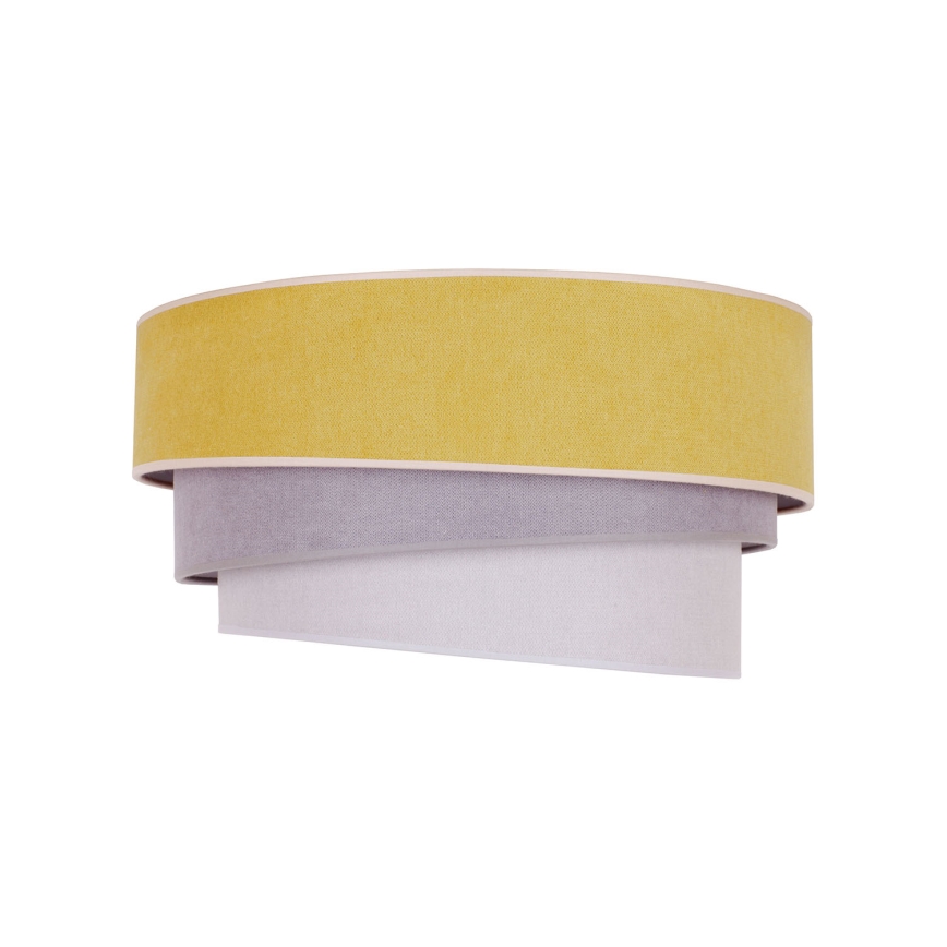 Duolla - Taklampa TRIO 1xE27/15W/230V Ø 45 cm gul/grå/vit