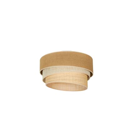 Duolla - Taklampa YUTE TRIO 1xE27/15W/230V diameter 45 cm brun/grå/beige