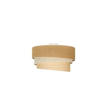 Duolla - Taklampa YUTE TRIO 1xE27/15W/230V diameter 45 cm brun/grå/beige