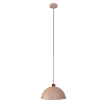 Duolla - Takpendel IRONLINE med vajer 1xE27/15W/230V Ø 27 cm beige/koppar