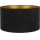Duolla - Universal lampskärm VELVET E27 Ø 35 cm svart/guld