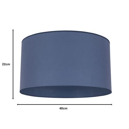 Duolla - Universell lampskärm ROLLER E27 Ø 40 cm blå