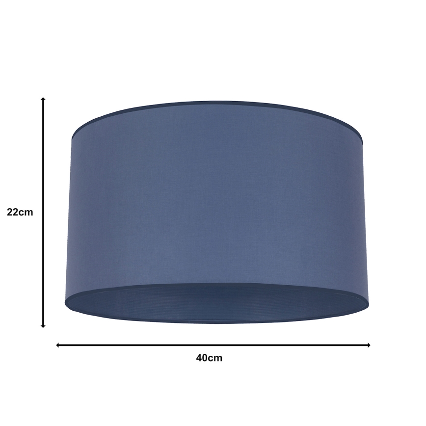 Duolla - Universell lampskärm ROLLER E27 Ø 40 cm blå