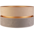 Duolla - Universell lampskärm DUO E27 Ø 40 cm beige/grå/guld