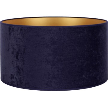 Duolla - Universell lampskärm VELVET E27 Ø 35 cm blå/guld