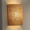 Duolla - Vägglampa YUTE 1xE27/15W/230V diameter 20 cm brun