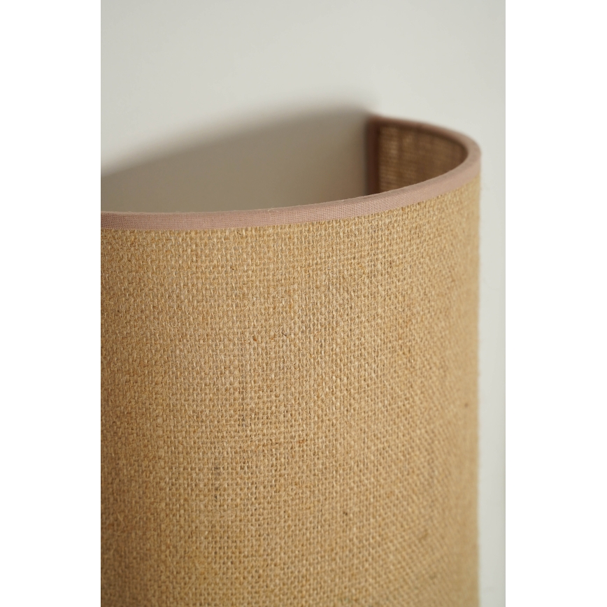 Duolla - Vägglampa YUTE 1xE27/15W/230V diameter 20 cm brun