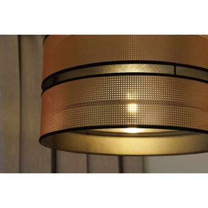 Duolla - Ytmonterad ljuskrona COPPER SHINY 1xE27/15W/230V diameter 40 cm koppar/svart