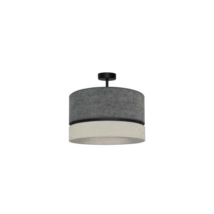 Duolla - Ytmonterad ljuskrona DOUBLE 1xE27/15W/230V diameter 40 cm grå