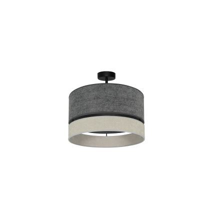 Duolla - Ytmonterad ljuskrona DOUBLE 1xE27/15W/230V diameter 40 cm grå