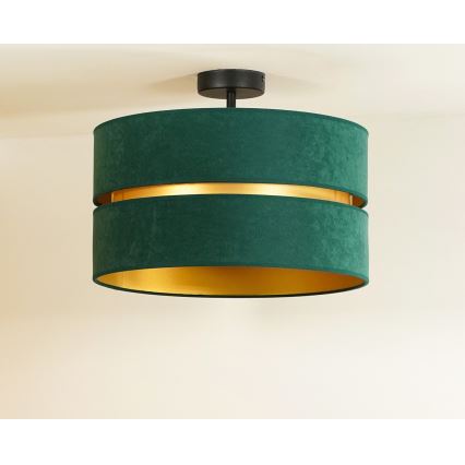 Duolla - Ytmonterad ljuskrona DUO 1xE27/15W/230V diameter 40 cm grön/guld