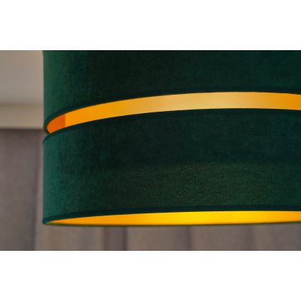 Duolla - Ytmonterad ljuskrona DUO 1xE27/15W/230V diameter 40 cm grön/guld