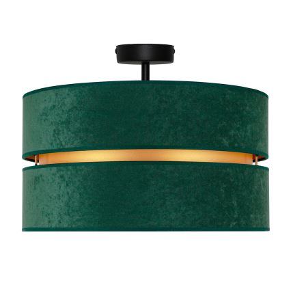 Duolla - Ytmonterad ljuskrona DUO 1xE27/15W/230V diameter 40 cm grön/guld