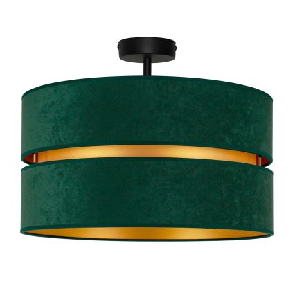 Duolla - Ytmonterad ljuskrona DUO 1xE27/15W/230V diameter 40 cm grön/guld