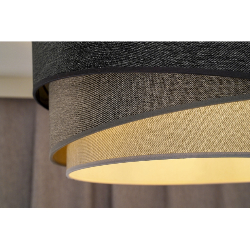 Duolla - Ytmonterad ljuskrona KOBO 1xE27/15W/230V diameter 45 cm grå/vit