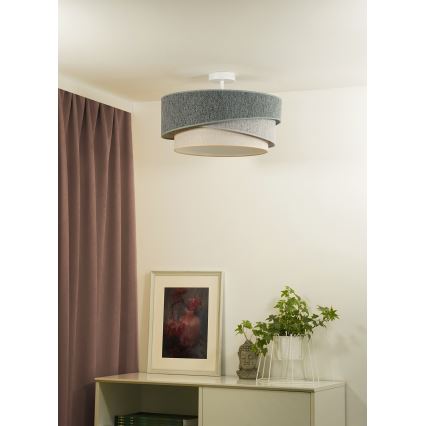 Duolla - Ytmonterad ljuskrona KOBO ECO RECYCLING 1xE27/15W/230V diameter 45 cm grön/grå/grädde