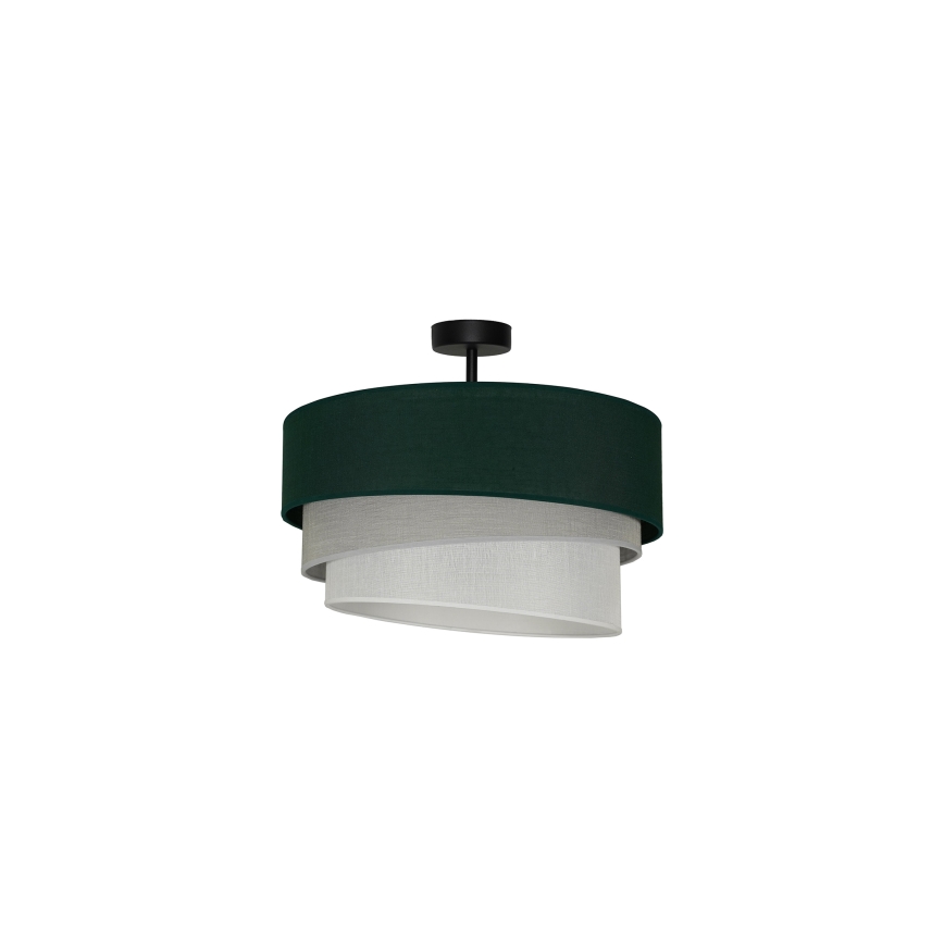 Duolla - Ytmonterad ljuskrona TRIO 1xE27/15W/230V diameter 45 cm grön/grå/vit