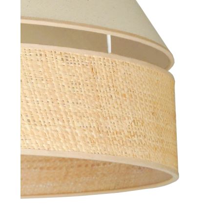 Duolla - Ytmonterad ljuskrona YUTE AVIGNON 1xE27/15W/230V diameter 60 cm grädde/beige