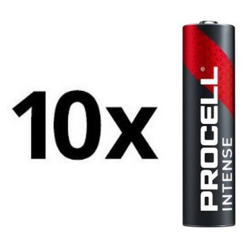 Duracell - 10 delar Alkaliskt batteri Procell Intense LR03/AAA 1,5V 1465 mAh
