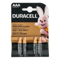 Duracell - 4 delar Alkaliskt batteri Basic LR03/AAA 1,5V 2400 mAh